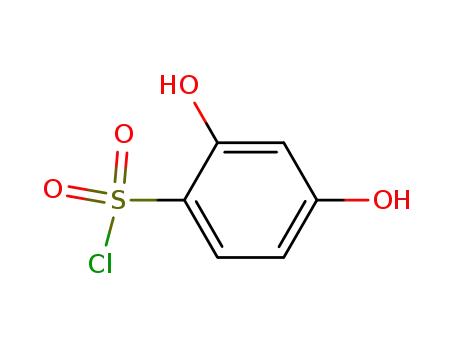 Molecular Structure of 134479-01-9 (Benzenesulfonyl chloride, 2,4-dihydroxy-)