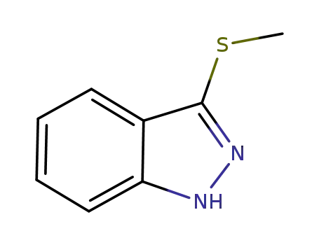 Molecular Structure of 1040502-51-9 (3-(methylthio)-1H-indazole)