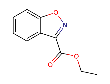 Molecular Structure of 57764-49-5 (1,2-BENZISOXAZOLE-3-CARBOXYLIC ACID ETHYL ESTER)