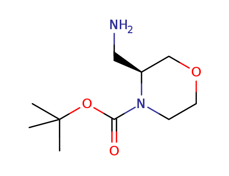 4-Morpholinecarboxylic acid, 3-(aminomethyl)-, 1,1-dimethylethyl ester, (3S)-