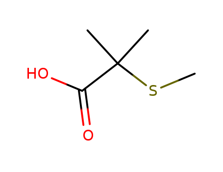 Propanoic acid, 2-methyl-2-(methylthio)-