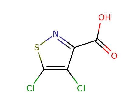 Molecular Structure of 131947-13-2 (4,5-DICHLOROISOTHIAZOLE-3-CARBOXYLIC ACID)