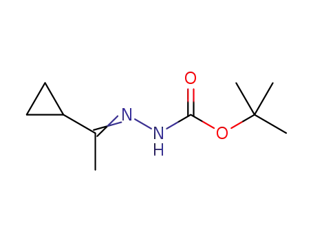 Molecular Structure of 325857-26-9 (Hydrazinecarboxylic acid, (1-cyclopropylethylidene)-, 1,1-dimethylethyl ester)