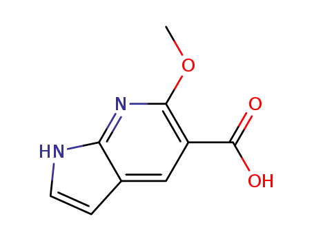 Molecular Structure of 680208-62-2 (1H-Pyrrolo[2,3-b]pyridine-5-carboxylic acid, 6-methoxy-)