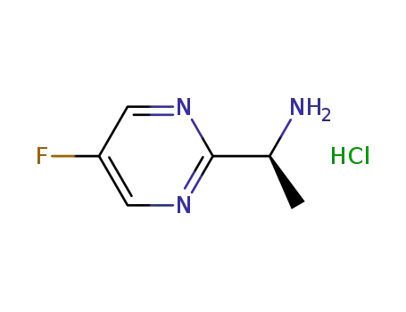 Molecular Structure of 935667-21-3 ((S)-1-(5-fluoropyrimidin-2-yl)ethanamine hydrochloride)