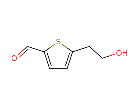 Molecular Structure of 131202-63-6 (2-Thiophenecarboxaldehyde, 5-(2-hydroxyethyl)- (9CI))