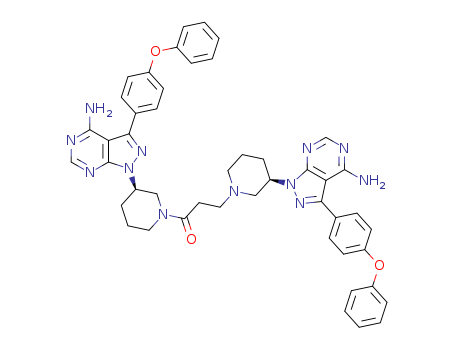 1,3-bis((R)-3-(4-amino-3-(4-phenoxyphenyl)-1H-pyrazolo[3,4-d]pyrimidin-1-yl)piperidin-1-yl)propan-1-one