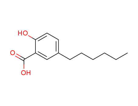 Molecular Structure of 28488-47-3 (Benzoic acid,5-hexyl-2-hydroxy-)