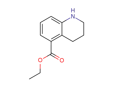 Molecular Structure of 118128-78-2 (1,2,3,4-Tetrahydroquinoline-5-carboxylic acid ethyl ester)