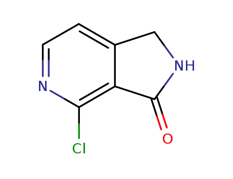 Molecular Structure of 853577-50-1 (3H-Pyrrolo[3,4-c]pyridin-3-one, 4-chloro-1,2-dihydro-)