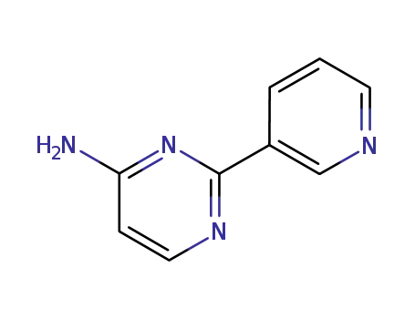 Molecular Structure of 61310-31-4 (2-(3-PYRIDINYL)-4-PYRIMIDINAMINE)