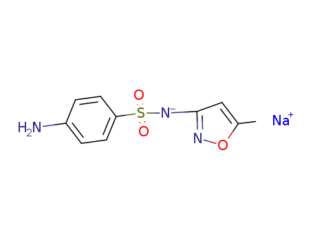Molecular Structure of 4563-84-2 (sodium N-(5-methylisoxazol-3-yl)sulphanilamidate)