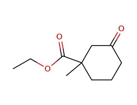 Molecular Structure of 7356-04-9 (ethyl 1-methyl-3-oxo-cyclohexane-1-carboxylate)