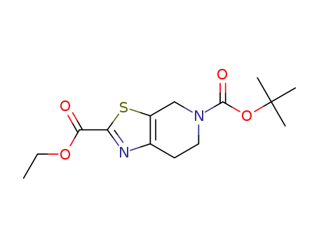 Molecular Structure of 1053656-51-1 (5-tert-butyl 2-ethyl 6,7-dihydrothiazolo[5,4-c]pyridine-2,5(4H)-dicarboxylate)