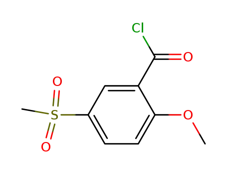 Benzoyl chloride, 2-methoxy-5-(methylsulfonyl)-