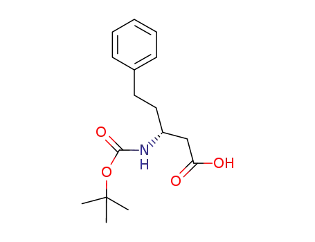 Molecular Structure of 218608-83-4 (BOC-(R)-3-AMINO-5-PHENYLPENTANOIC ACID)