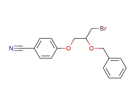Benzonitrile, 4-[3-bromo-2-(phenylmethoxy)propoxy]-