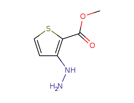 Molecular Structure of 75681-13-9 (METHYL 3-HYDRAZINOTHIOPHENE-2-CARBOXYLATE)