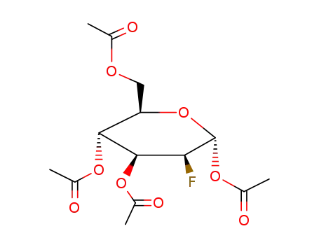 Molecular Structure of 7226-44-0 (1,3,4,6-TETRA-O-ACETYL-2-DEOXY-2-FLUORO--ALFA-D-GLUCOSE)
