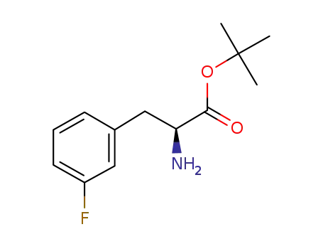 Molecular Structure of 167993-14-8 ((S)-3-(3'-FLUOROPHENYL)ALANINE T-BUTYL ESTER)