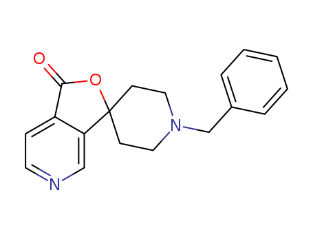 Molecular Structure of 1017599-00-6 (Spiro[furo[3,4-c]pyridine-3(1H),4'-piperidin]-1-one,1'-(phenylmethyl)-)