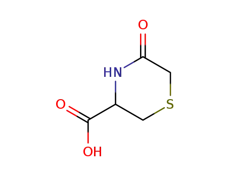 Molecular Structure of 14226-97-2 (3-OXO-5-CARBOXYPERHYDRO-1,4-THIAZINE)