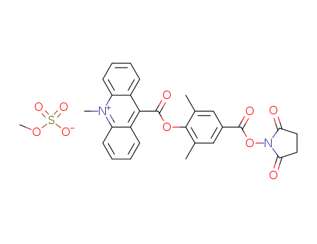 6'-Dimethyl-4'-(N-succinimidyloxycarbonyl)phenyl-10-methyl-acridinium-9-carboxylate methosulfate (DMAE-NHS)