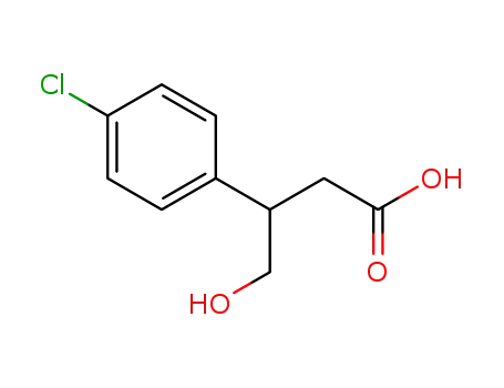 Molecular Structure of 52977-95-4 (3-(4-Chlorophenyl)-4-hydroxybutyric Acid)