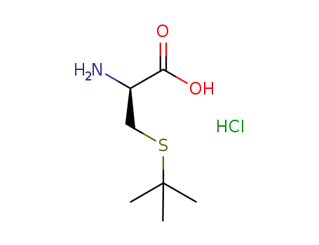 Molecular Structure of 200353-65-7 (H-D-CYS(TBU)-OH HCL)