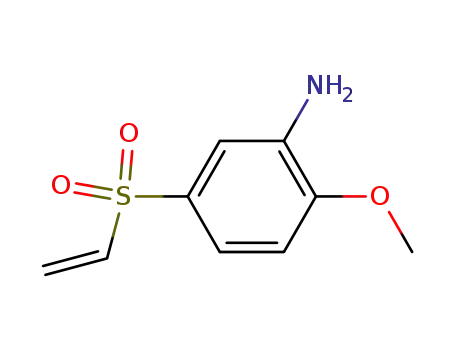 Molecular Structure of 5164-06-7 (2-methoxy-5-(vinylsulfonyl)benzenamine)