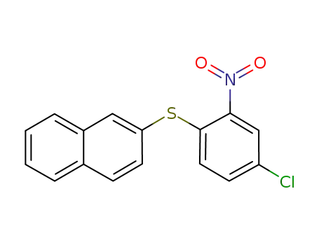 Molecular Structure of 1100794-53-3 (4-chloro-2-nitro-1-(2-naphthylthio)benzene)