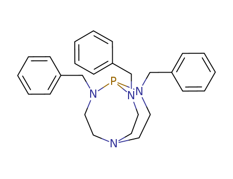 Molecular Structure of 130761-22-7 (2,5,8,9-Tetraaza-1-phosphabicyclo[3.3.3]undecane,
2,8,9-tris(phenylmethyl)-)