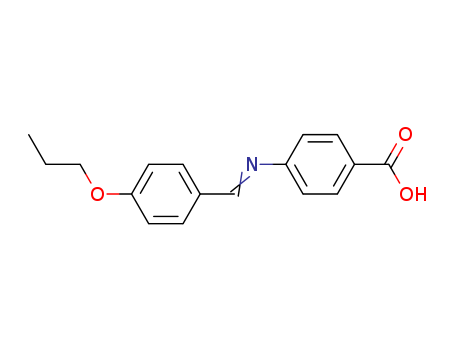 Molecular Structure of 15012-49-4 (Benzoic acid, 4-[[(4-propoxyphenyl)methylene]amino]-)