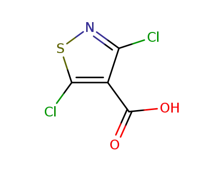 Molecular Structure of 3889-59-6 (4-Isothiazolecarboxylic acid, 3,5-dichloro)