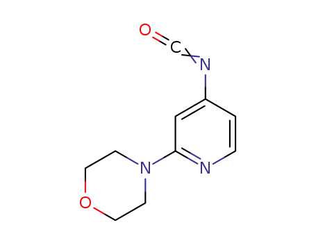 Molecular Structure of 876316-43-7 (4-(4-ISOCYANATOPYRID-2-YL)MORPHOLINE)