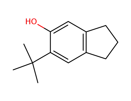 Molecular Structure of 1623-09-2 (6-tert-butyl-2,3-dihydro-1H-inden-5-ol)