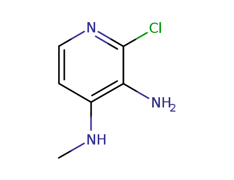 Molecular Structure of 50432-67-2 (2-Chloro-N4-methylpyridine-3,4-diamine)