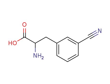 Molecular Structure of 63999-80-4 (3-Cyanophenylalanine)