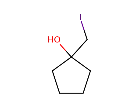 Molecular Structure of 107535-40-0 (Cyclopentanol, 1-(iodomethyl)-)