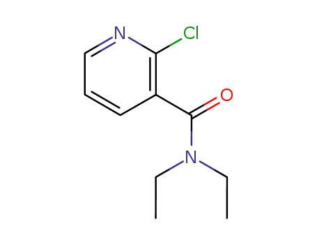 Molecular Structure of 38029-99-1 (2-Chloro-3-N,N-diethyl-pyridinecarboxamide)