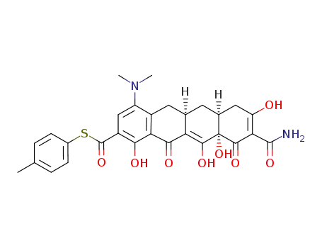 9-(4-methylphenyl)thiocarboxylacyl-4-dedimethylamino-minocycline