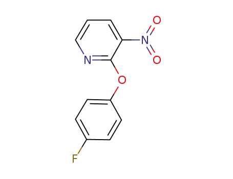 Molecular Structure of 147143-58-6 (2-(4-FLUOROPHENOXY)-3-NITROPYRIDINE)