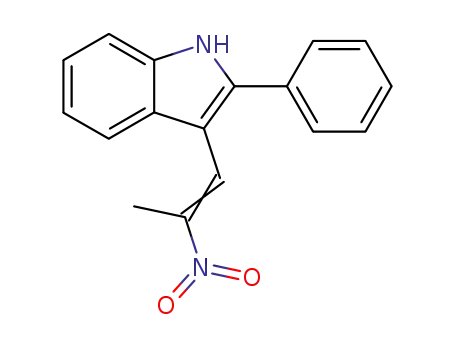 Molecular Structure of 52018-93-6 (1H-Indole, 3-(2-nitro-1-propenyl)-2-phenyl-)