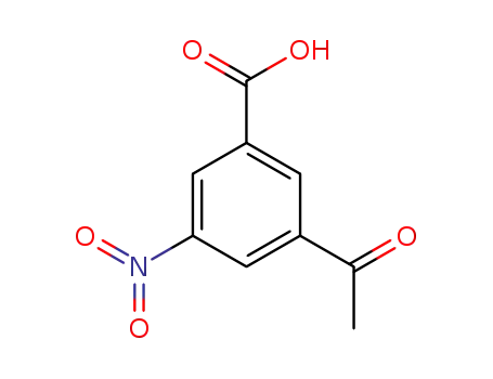 Molecular Structure of 717-75-9 (3-acetyl-5-nitrobenzoic acid)