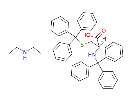 N-ethylethanamine; 2-(tritylamino)-3-tritylsulfanyl-propanoic acid