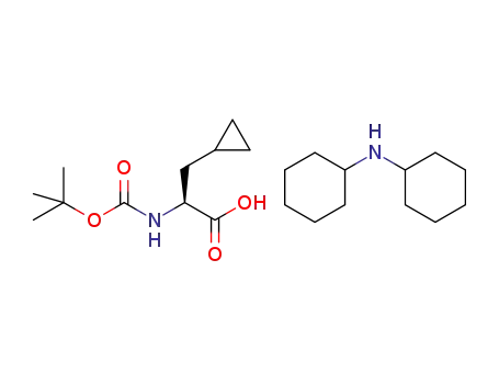 Molecular Structure of 89483-07-8 (BOC-L-CYCLOPROPYLALANINE-DCHA)