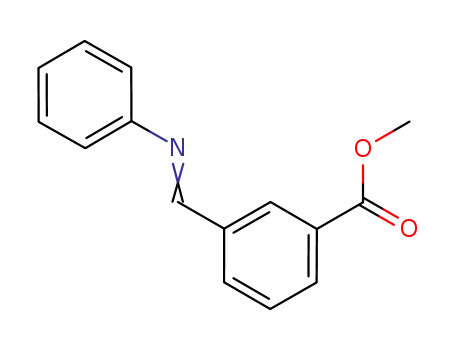 Molecular Structure of 1159445-34-7 (methyl 3-((phenylimino)methyl)benzoate)