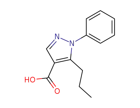 Molecular Structure of 116344-17-3 (1-PHENYL-5-PROPYL-1H-PYRAZOLE-4-CARBOXYLIC ACID)