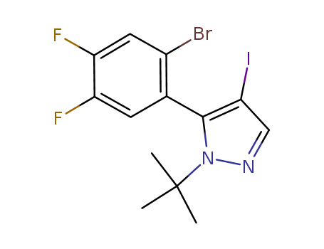 5-(2-bromo-4,5-difluorophenyl)-1-tert-butyl-4-iodo-1H-pyrazole