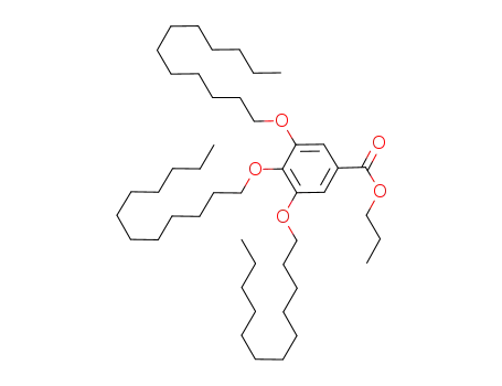 Molecular Structure of 1228276-91-2 (propyl 3,4,5-tris(n-dodecan-1-yloxy)benzoate)